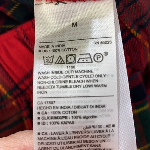 Maternity Plaid Flannel Pajama Pants - Picture 8 of 11